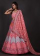 Silk Fabric Multi Color Lehenga Choli With Dupatta